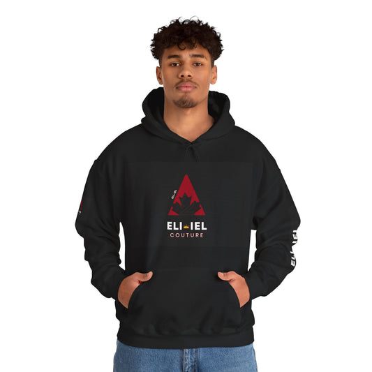 Trendy Unisex Hooded Sweatshirt, Cozy Pullover for Casual Wear, Holiday Gift, Streetwear Style, ELI IEL Couture