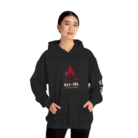 Trendy Unisex Hooded Sweatshirt, Cozy Pullover for Casual Wear, Holiday Gift, Streetwear Style, ELI IEL Couture