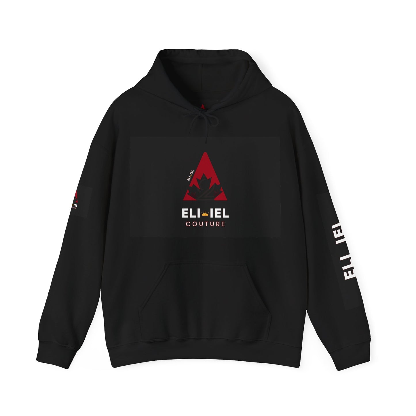 Trendy Unisex Hooded Sweatshirt, Cozy Pullover for Casual Wear, Holiday Gift, Streetwear Style, ELI IEL Couture